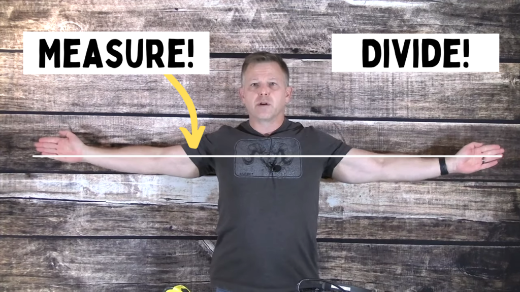 Measure your wingspan and then use the Compound Bow Draw Length Calculator.