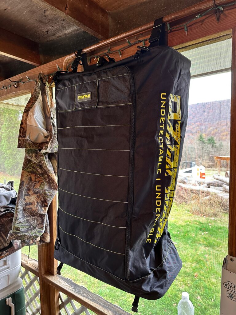 Using the Ozonics Dry Wash Bag with HR500 on dry wash mode.